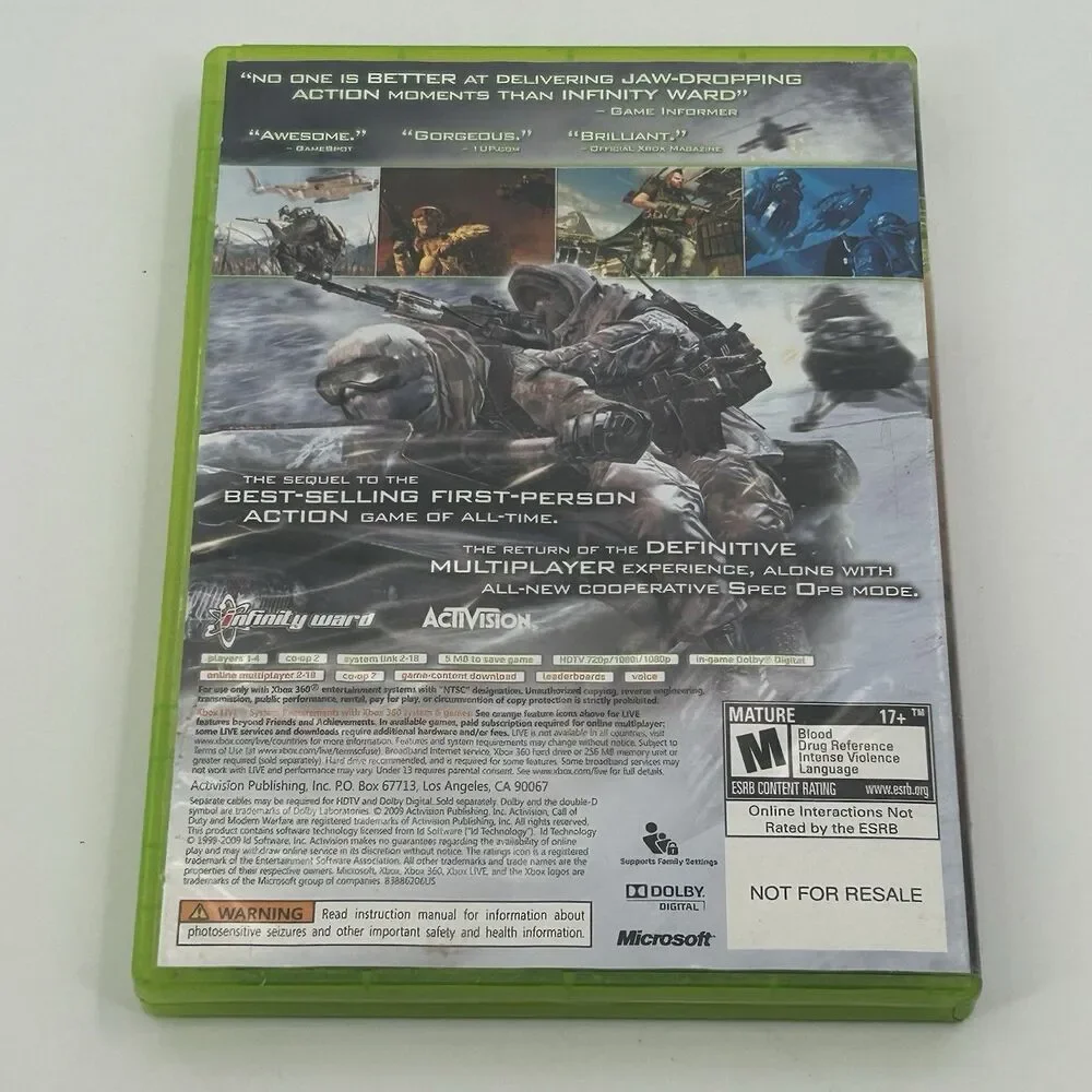 Call of Duty: Modern Warfare 2 (Microsoft Xbox 360, 2009) CIB Fast Shipping